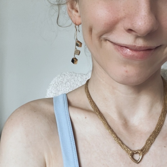 Tiffany & Co. Frank Gehry Torque Drop Earrings 18k Yellow Gold RARE - Picture 4 of 10